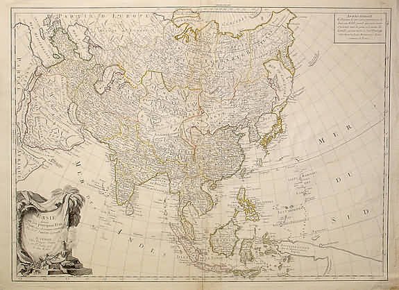 Map of Asia, 1784
